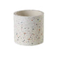 Terrazzo White Speckled Marble Planter Fits up to 4 inch Nursery Pot