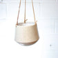 Kenzie Ceramic Hanging Planter with Leather Straps Fits up to 5 inch Nursery Pot