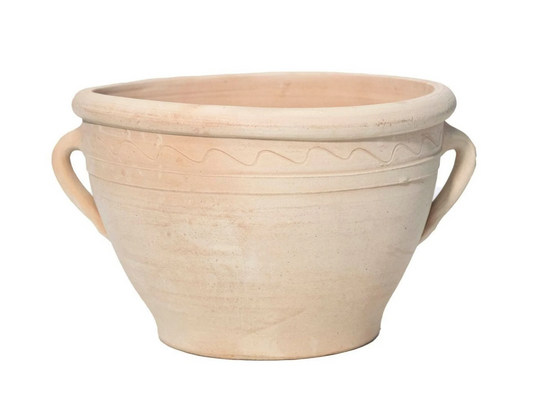 Love Handles Clay Planter with Drainage and Tray
