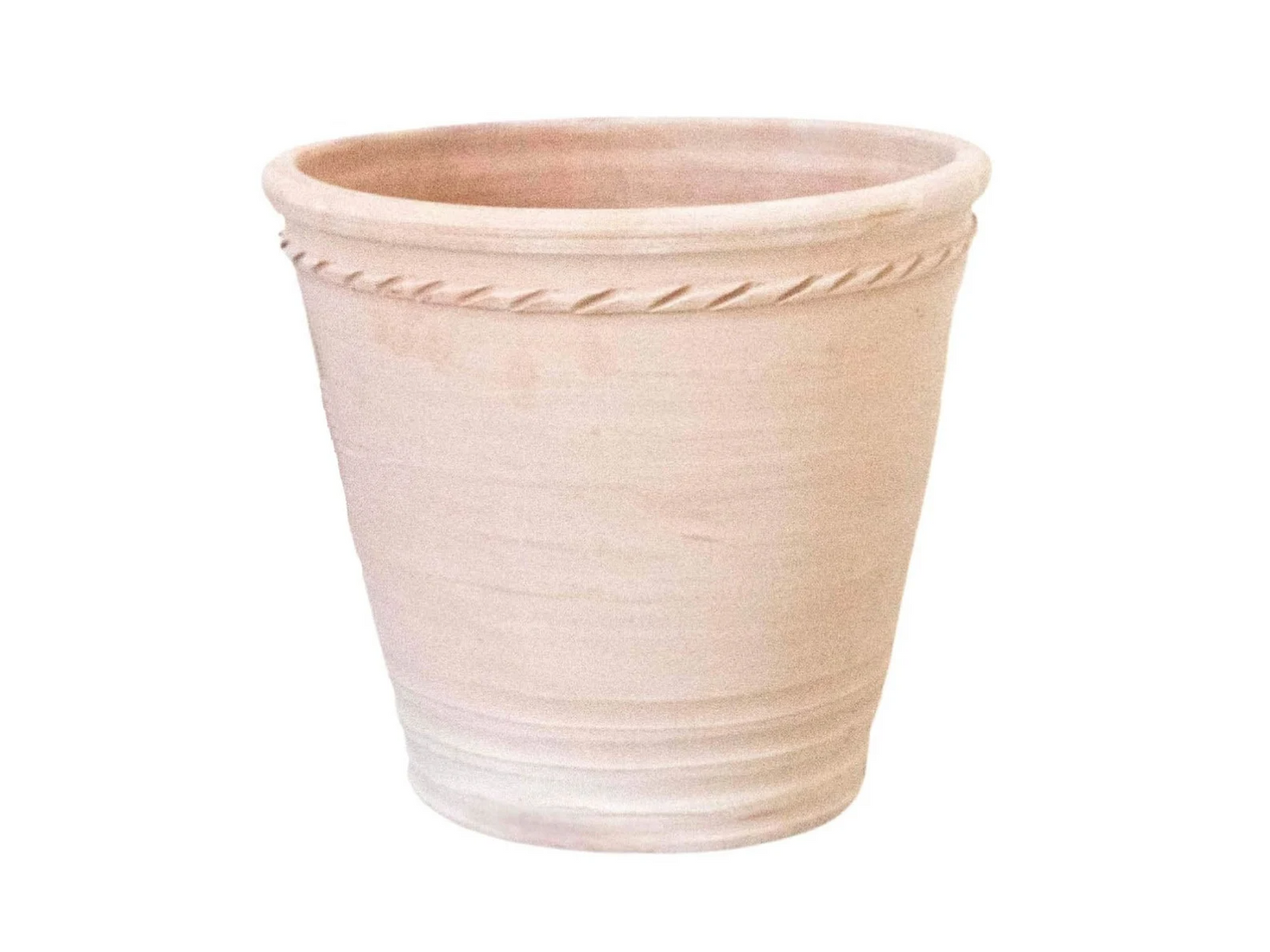 Natural Rope Clay Planter with Drainage and Tray